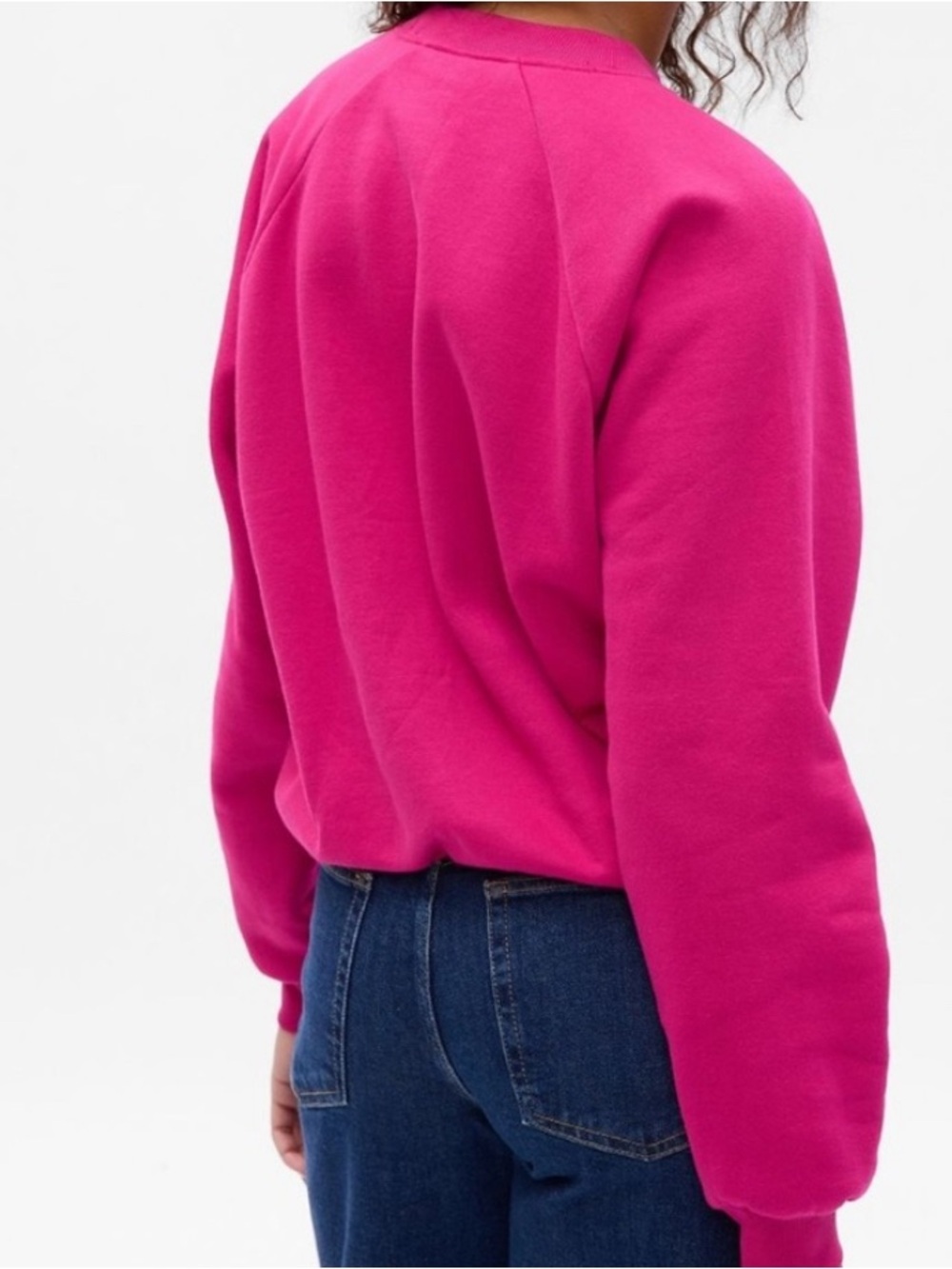 GAP Pomegranate Pink Crewneck Sweatshirt